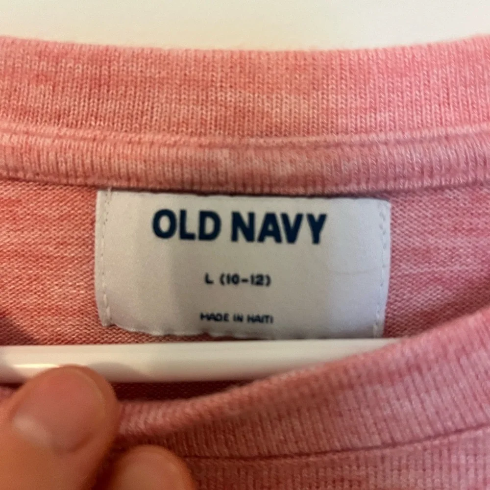 2/$15 Old Navy - Girls Pink Lightweight Long Sleeve Sweater Top | Size L (Girls)